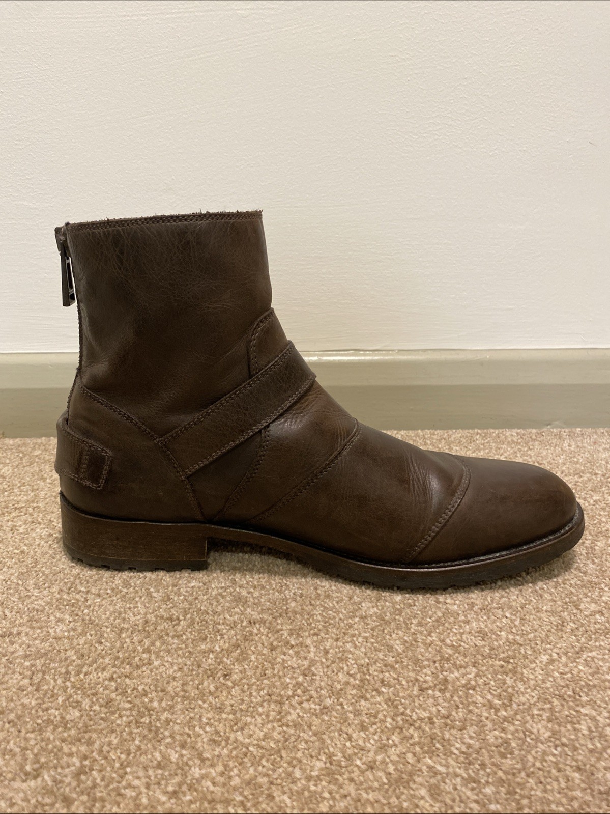 Belstaff Men’s Leather Original Trialmaster Boots Size 45 - Used image 6