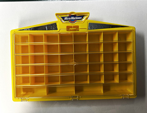 Micro Machines Wall Mountable Display Case Yellow w/ Clear Door