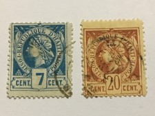 timbres anciens HAÏTI x 2