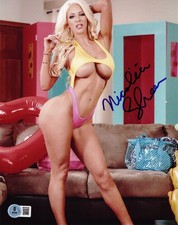 Hot Sexy Nicolette Shea Signed 8x10 Photo Adult Star Authentic Auto Beckett