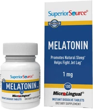 Superior Source Melatonin 1 mg, Under The Tongue Quick Dissolve Micro...