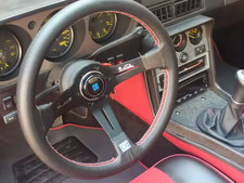 14 Inch 350mm Deep Dish Leather Racing Steering Wheel Drift Sport Universal