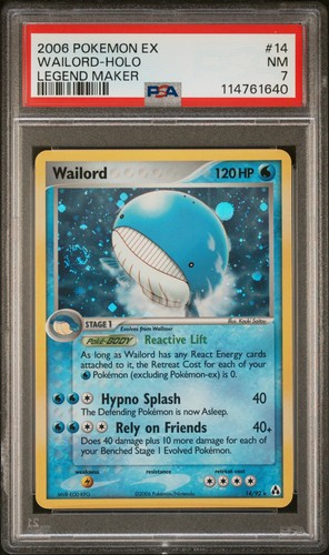 Wailord graded PSA 7 for sale on eBay