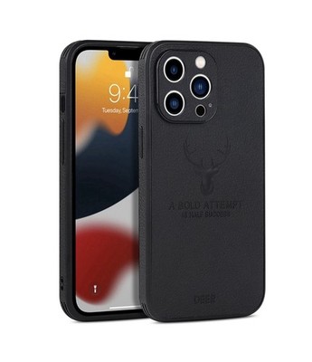 iPhone 16 Pro Max Handyhülle - Leder, Schwarz, macsafe