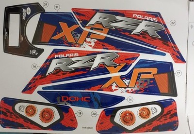 Peg Perego Aufkleber Stickersatz für POLARIS RZR 900 XP DECAL