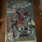 Marvel Comics The Amazing Spider-Man #344 1991 Rhino Cardiac Comic Book