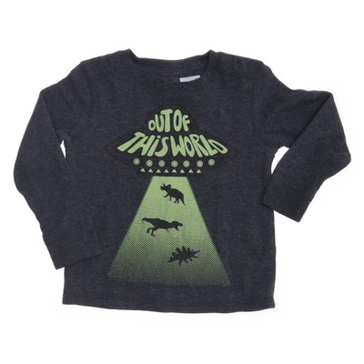 Epic Threads, Langarmshirt, Größe: 98, Grau, Print, Unisex (Kinder) #UOU