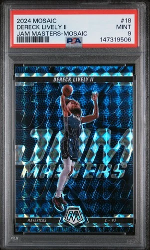 2024 PANINI MOSAIC JAM MASTERS MOSAIC #18 DERECK LIVELY II PSA 9