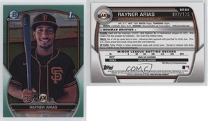 2023 Bowman Chrome Prospects Aqua Refractor /125 Rayner Arias #BCP-222