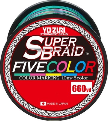 Yo-Zuri Super Braid Five Color - 660 Yards