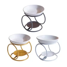 Ceramic Oil Burner Tealight Holder Wax Melt Burner for SPA Meditation Office