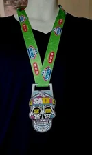2024 San Antonio Fiesta Fitfest Michelob Ultra Skull Marathon Race  Medal