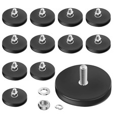 12 Pack Anti-Scratch Mounting Magnets Rubber Coated Neodymium Magnets