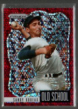 2021 Panini Prizm Old School Prizms Red Donut Circles #7 Sandy Koufax /99