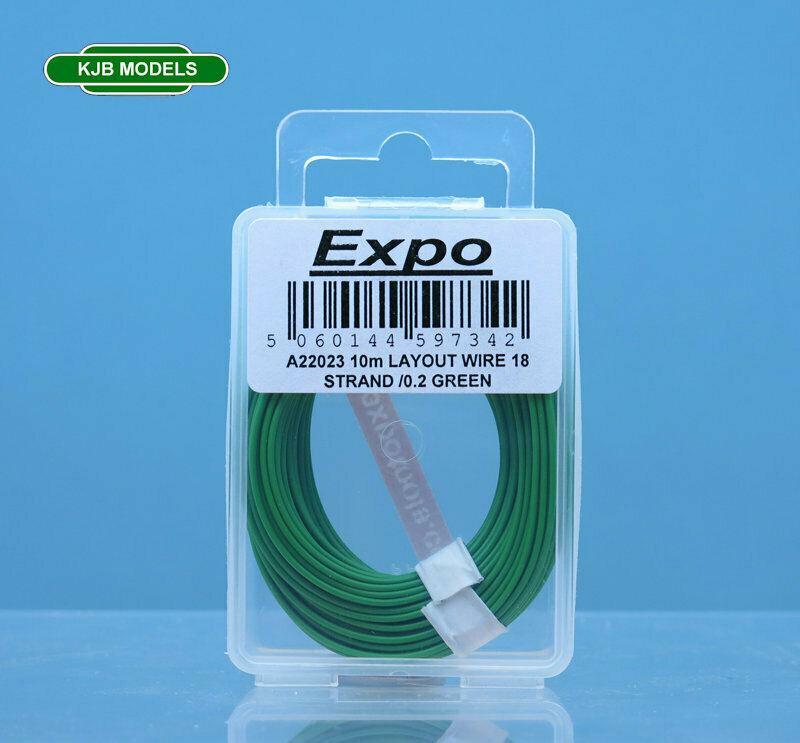 BNIB EXPO A22023 Green 10m 18 Strand / 0.1mm Cable - Model Railway Layout Wire