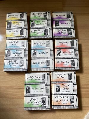 8 X detective book club books with 3 stories in each
