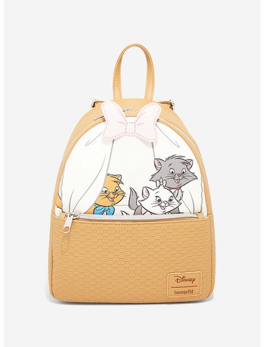 loungefly disney the aristocats marie & butterflies mini backpack
