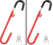 CARTMAN 2 Pack Steering Wheel Brake Pedal Lock Vehicle Anti Theft Security Lock