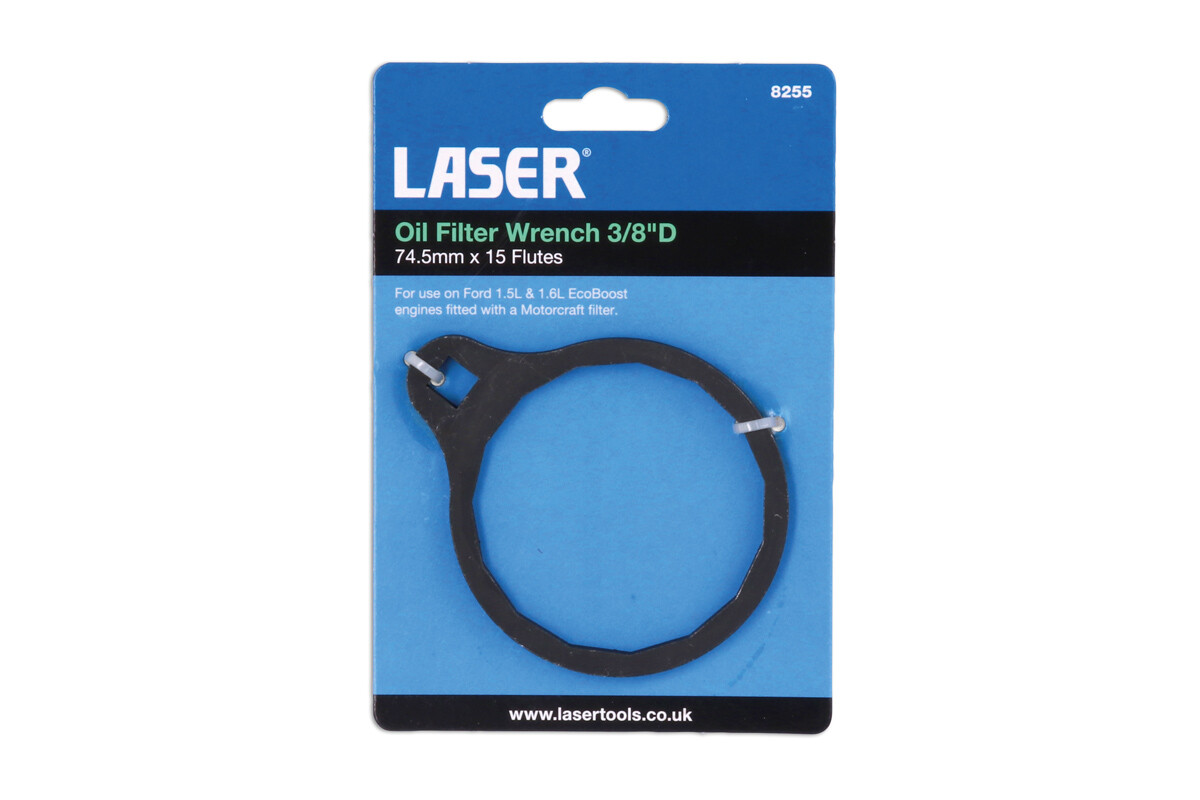 Chiave Filtro Olio Laser 3/8"D - 74,5Mm X 15 Flute 8255