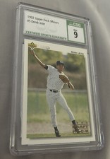 1992 Upper Deck #5 Derek Jeter New York Yankees CSG 9 Mint