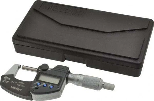 Mitutoyo 395-351-30 Spherical Face Digital Micrometer 0 to 1" (0 to 25.4 mm)