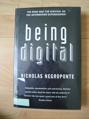 Being Digital Nicholas Negroponte 1995 1st Edition Gebundes Ausgabe Gut!