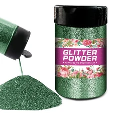 Glitter Green Fine Glitter Holographic Extra Extra Fine Glitters for Crafts C...