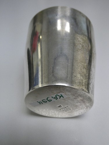 KA994-Sterling Silber Becher Höhe 7 cm Innen d.m 6 cm Gewicht 76,6 Gramm - Bild 7 von 8