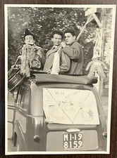 Photo Goliardi FUCI in Monza in the 1960s (cm 14x10) - with names on the back