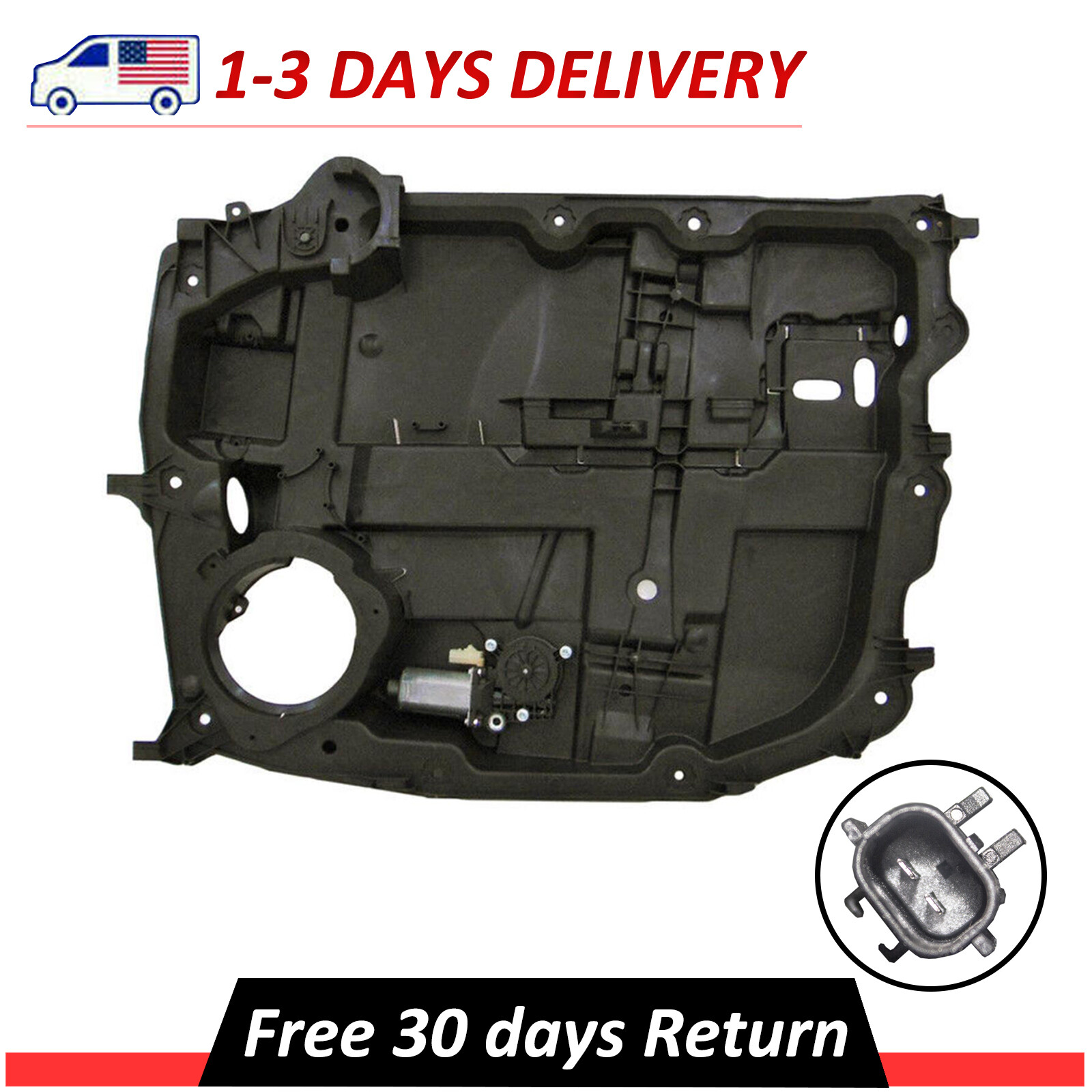 Front Left Window Regulator with Motor Fits 0711 Dodge Nitro W/ 2 PIN