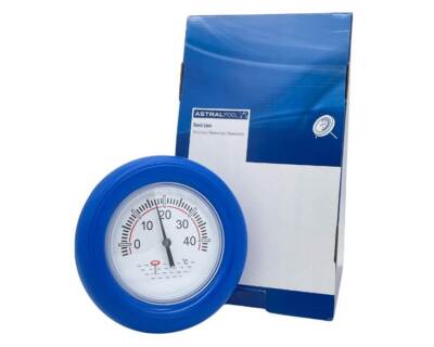 Schwimmbad Thermometer De Luxe blau rund Ø18cm Poolthermometer Teich ASTRAL