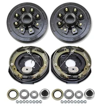 LIBRA Trailer Hub Drum Kit 8 on 6.5" & 12x2" Self Adj Electric Brakes 7K-8K Axle