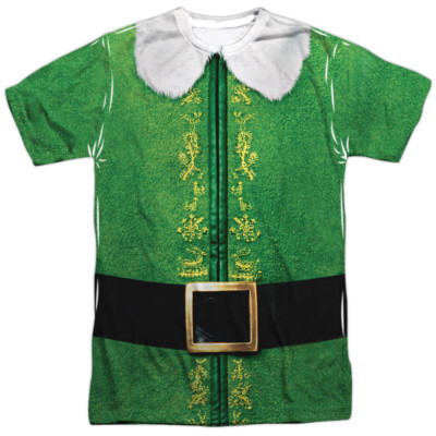ELF BUDDY COSTUME CHRISTMAS Front Print Licensed Adult Men's Tee Shirt SM-3XL