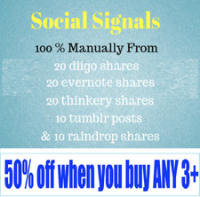 20 DIIGO, 20 THINKERY, 20 EVERNOTE, 10 TUMBLR, 10 RAINDROP SHARES FOR YOUR URL