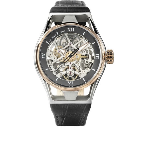 Locman Change / orologio donna / quadrante bianco / cassa acciaio / cinturino pelle rossa