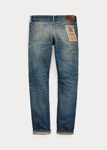 RRL DoubleL RL High Slim Callway wash Selvedge Jean Denim men Japan woven  New - Afbeelding 1 van 11