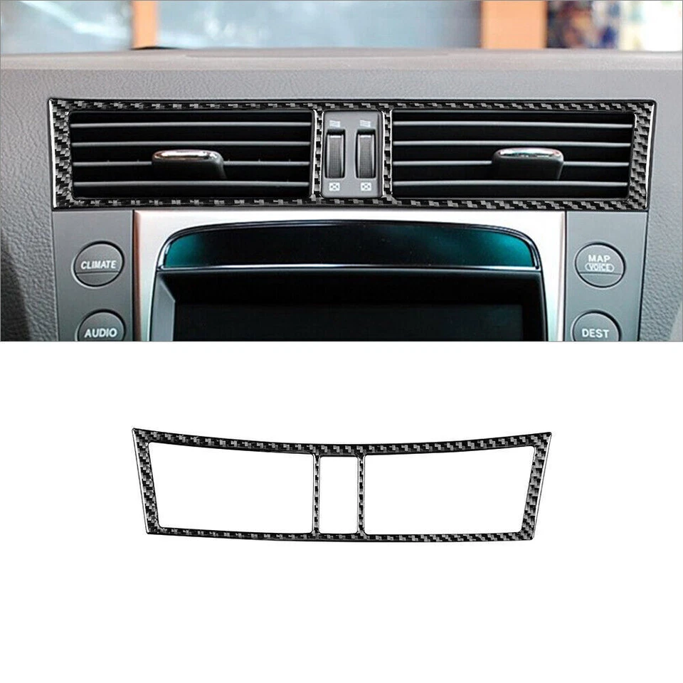 Juego completo de pegatinas para tapicería interior de auto de fibra de carbono para Lexus GS 2006-2011 8* Foto 3 de 4