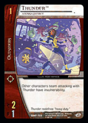 VS System: Thunder, Anissa Pierce - Foil [Played] DC Worlds Finest TCG CCG Class