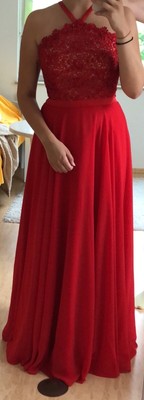 Abendkleid Abiballkleid Langes Kleid Rot Gr 38 Von Luxuar Limited Gebraucht Ebay 
