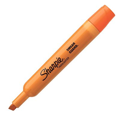 25006 Sharpie Accent Tank Highlighter, Chisel Tip, Orange, Pack of 1