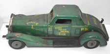 Vintage Marx Tin Litho Friction Metal Toy Siren Police Car 1st Pct