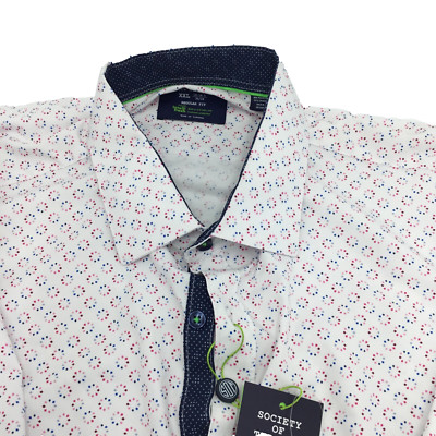 Society of Threads Regular Fit, White, Medium, 15-15.5 33/34