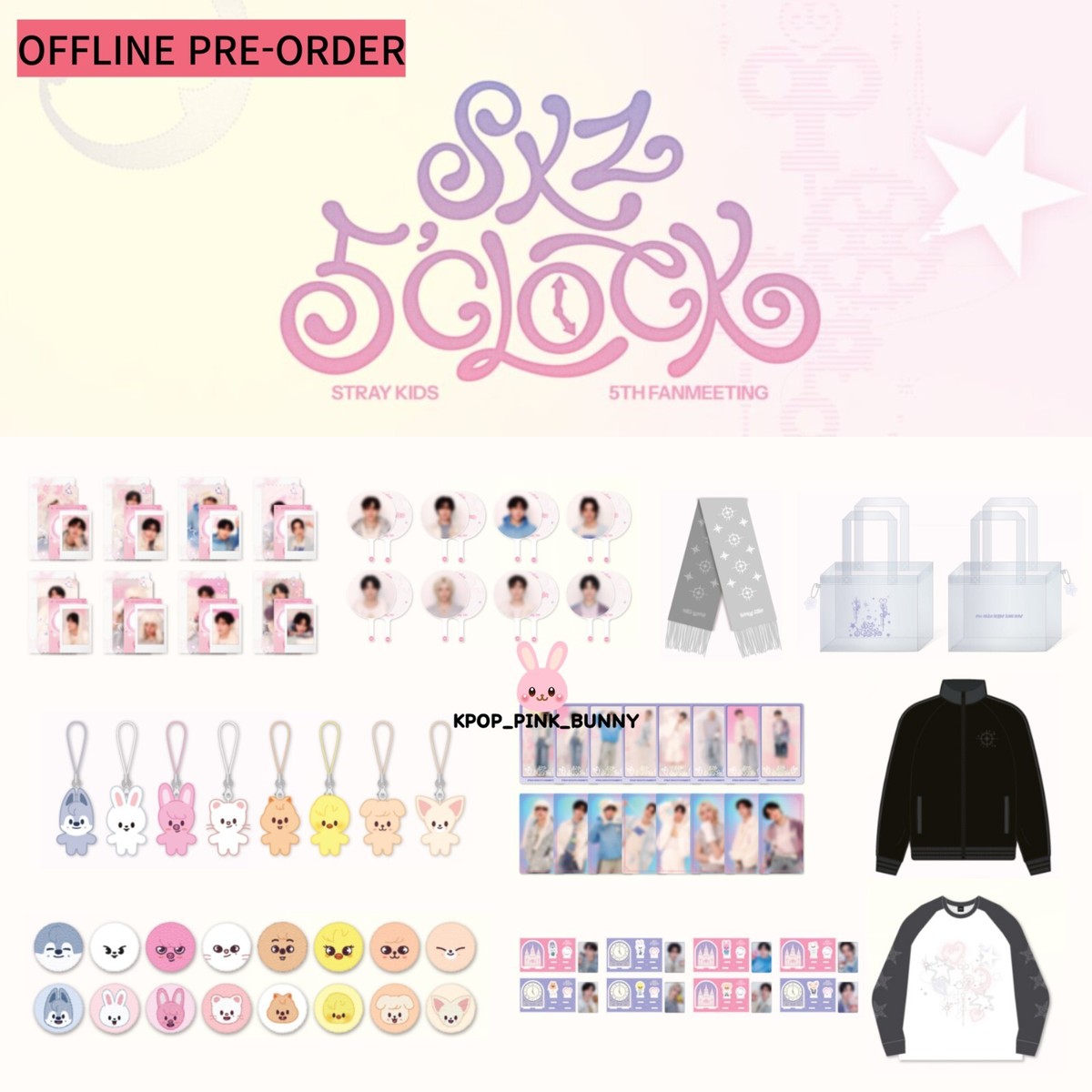 straykids ファンミSKZ5'CLOCK トラックジャケット　トレカ付 ON HAND] Stray Kids 5TH FANMEETING SKZ 5'CLOCK -OFFICIAL