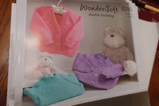 Stylecraft Knitting Pattern 8290 Baby Raglan Cardi Sweater 12-22" Wondersoft DK 