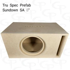 TRU SPEC Prefab Single 8" Subwoofer Enclosure Box Sundown SA 8"