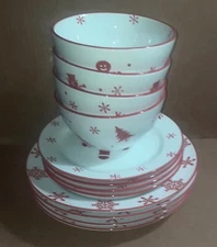 Dinnerware Euro Ceramica "Winterfest" Christmas Collection Assorted