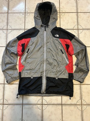 The North Face Steep Tech Jacket Windbreaker Grey Red Gorp Core Men s Large