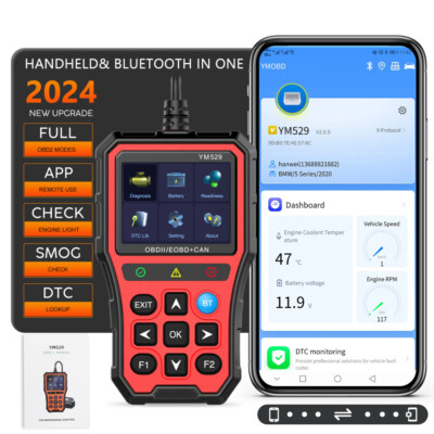 2024 Bluetooth Profi KFZ OBD2 Diagnosegerät Auto Scanner Fehler Auslesegerät DE