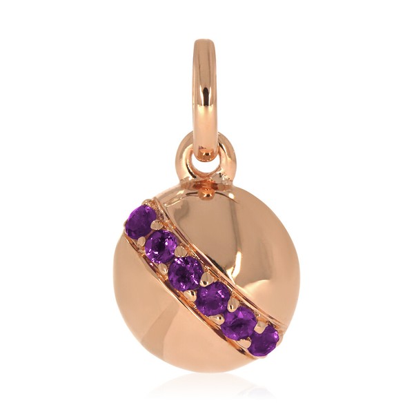 Xen AnhäNger Mit 6 Amethyste Ca. 0,24 Ct. RosèVergoldet-image