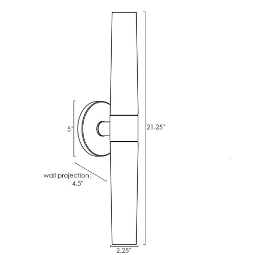 Kira Home Duo 21" Modern Wall Sconce with Frosted Opal Glass Shades, for Bathroo - Picture 27 of 34